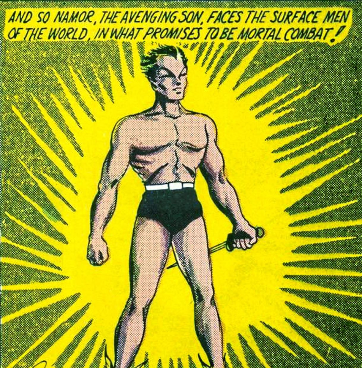 Namor’s first appearance was in 1939’s Marvel Comics.