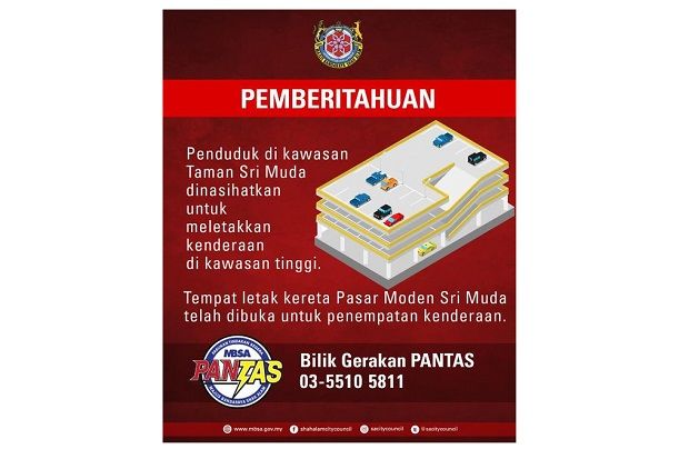 Floods: Taman Sri Muda residents urged to move vehicles to higher ground - Vimarsana News
