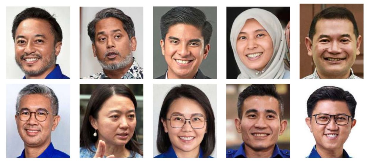 The ones to watch: (Top row, from left) Isham, Khairy, Syed Saddiq, Nurul Izzah, Rafizi; (bottom row, from left) Tengku Zafrul, Yeoh, Wong, Shahril and Chong.