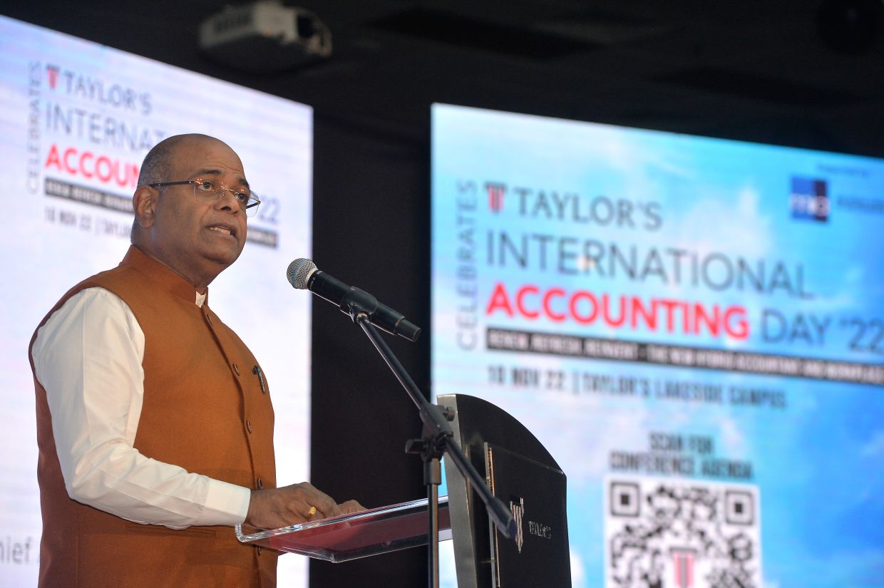 “At Taylor’s, we believe students should gain not only accounting acumen, but also a lifelong career-building experience,” says Prof Dr Pradeep Nair at Taylor's International Accounting Day 2022.