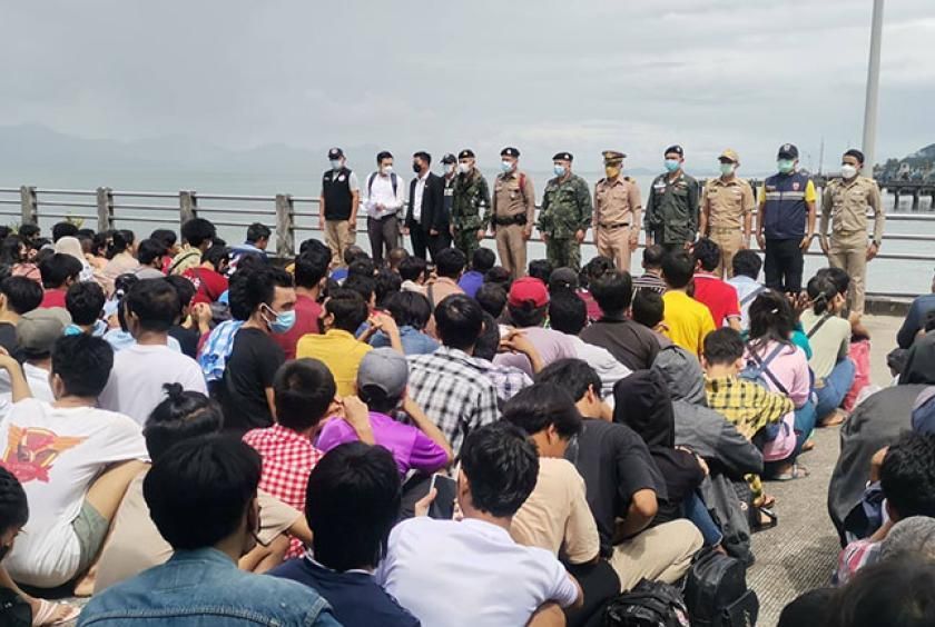 210 deported Myanmar migrant workers arrive back in Kawthaung from Thailand - Vimarsana News