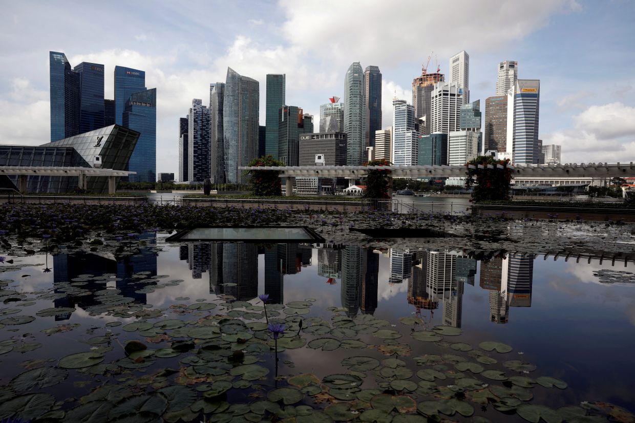 A view of the city skyline in Singapore. - Reuters