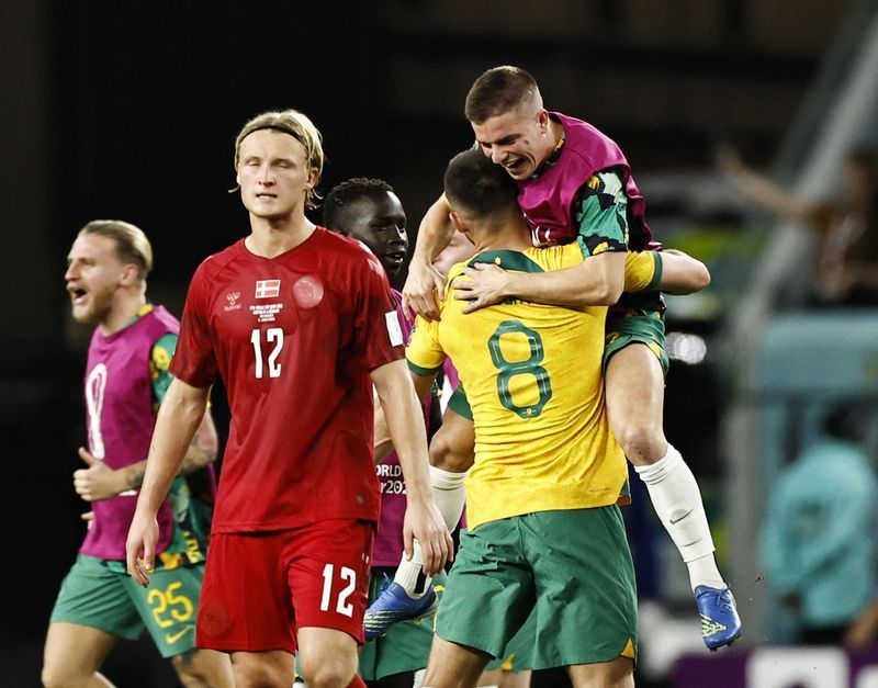 Football: Soccer-Dark horses Denmark exit World Cup as attack fails to