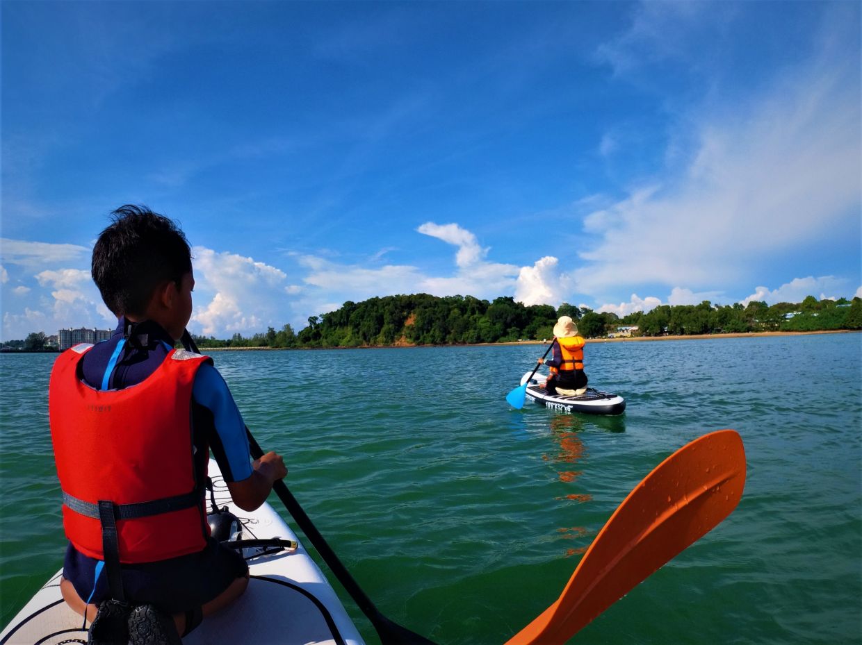 Being outdoors is an excellent opportunity to learn something more outside the school syllabus, says  Muhamad Nidhal (left). 