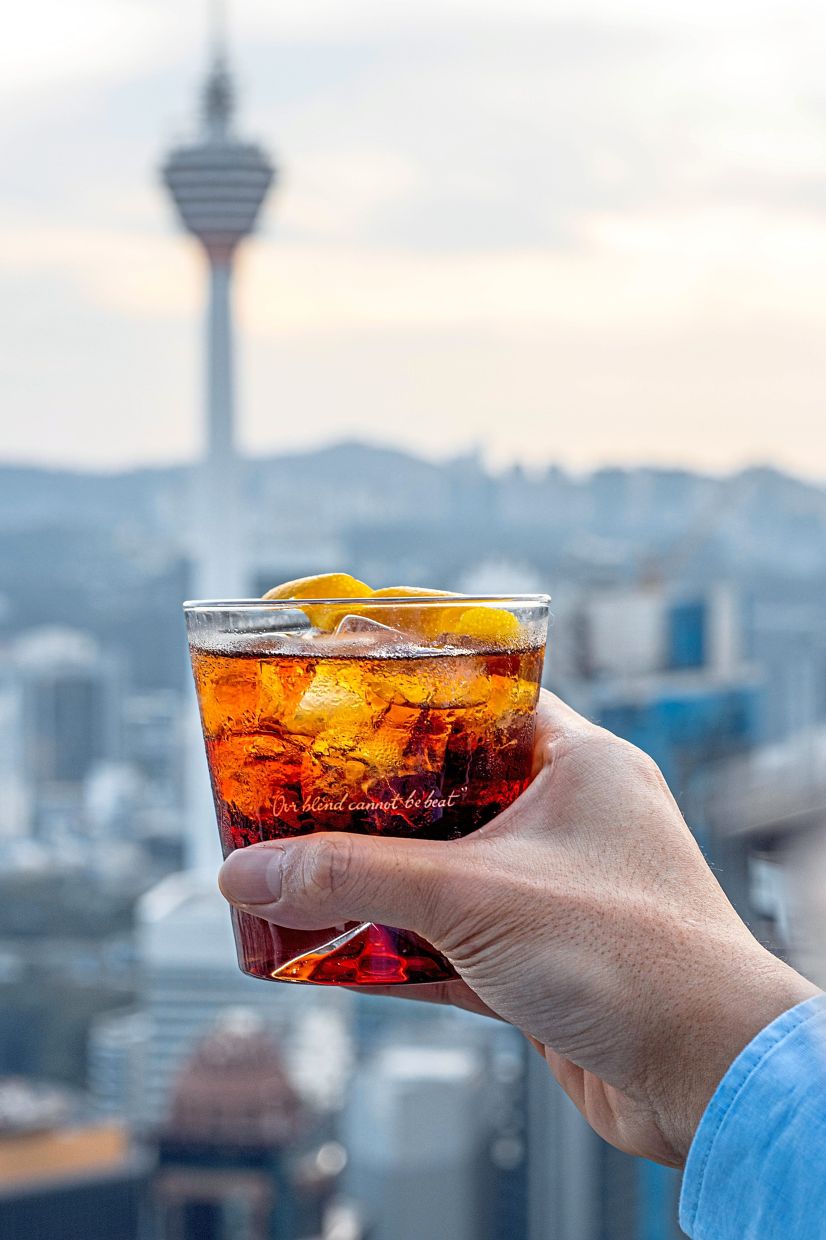 Vertigo’s Negroni combines gin, aperitif andvermouth.