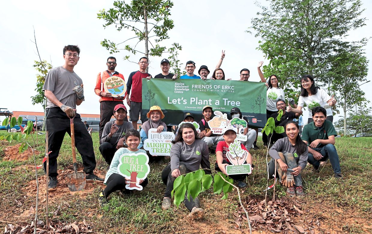 The tree-planting activity in Elmina Central Park is just one of the many initiatives organised by Sime Darby Property to raise awareness of biodiversity loss within its townships.