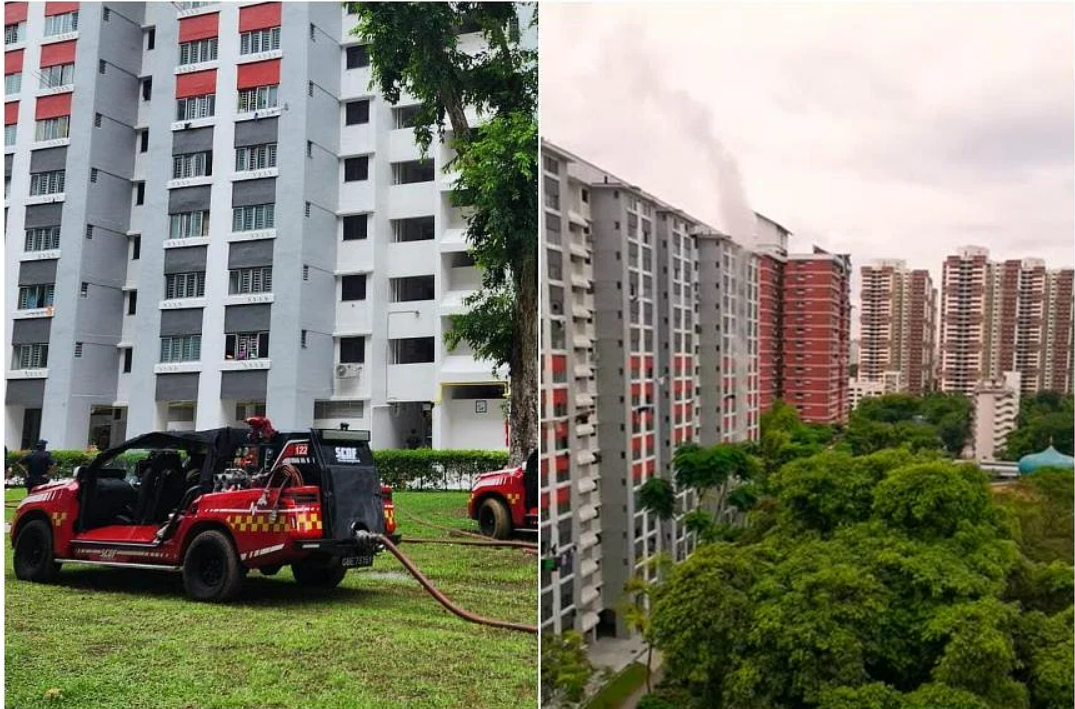 Fire breaks out in Henderson Road flat; firefighter taken to hospital