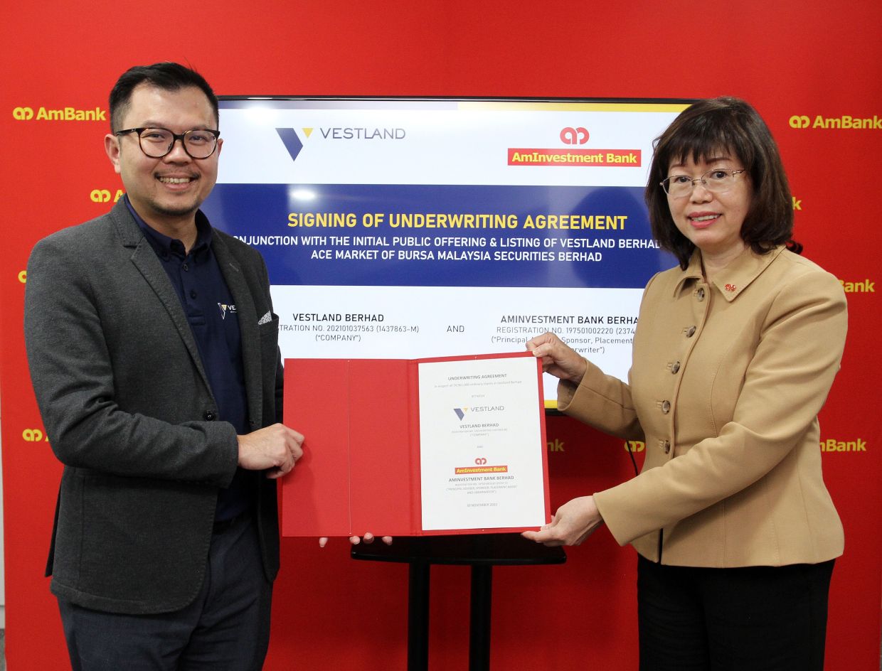 AmInvestment Bank to underwrite 74.96 mln shares under Vestland IPO - Vimarsana News