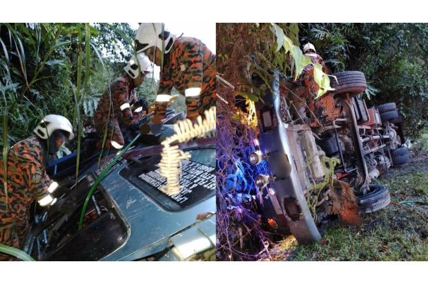 Lorry driver severely injured in accident at Gunung Emas - Vimarsana News