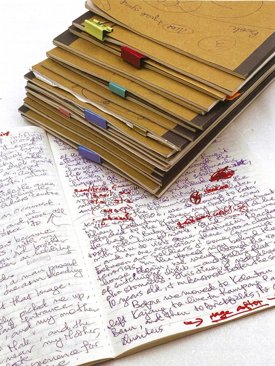 This entire autobiography was written in longhand in old school exercise books, says Rafidah.