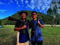 Sexagenarian shooter Edward pips son Benjamin to  silver