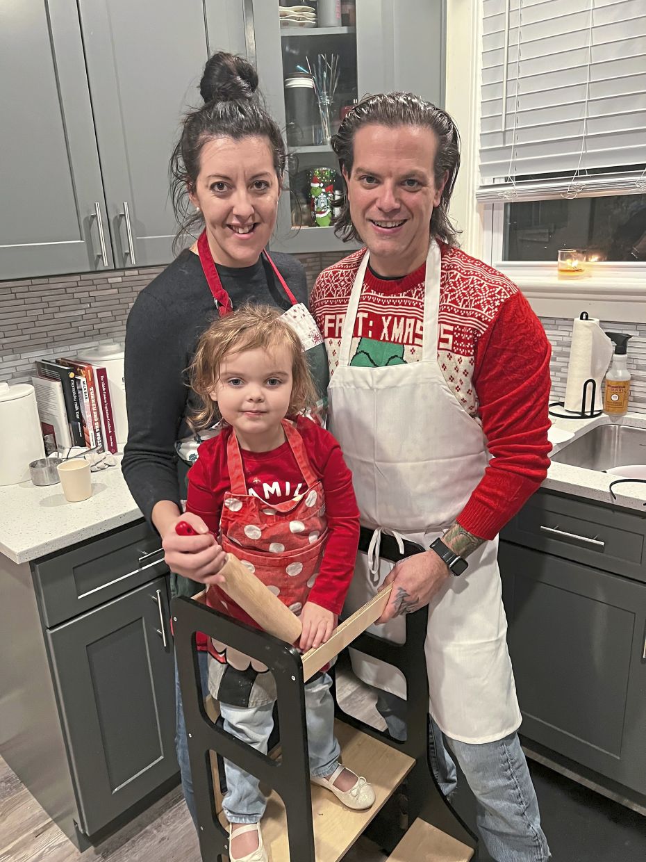 Lindsay and Gardner love having their three-year-old in their kitchen.