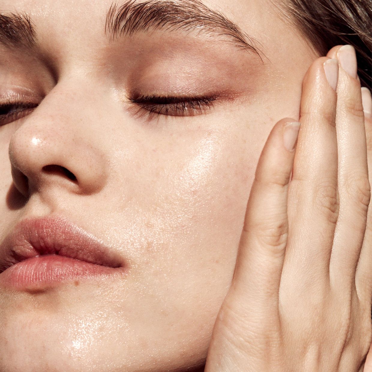 The clean-faced aesthetic is here to stay. Photo: Fenty
