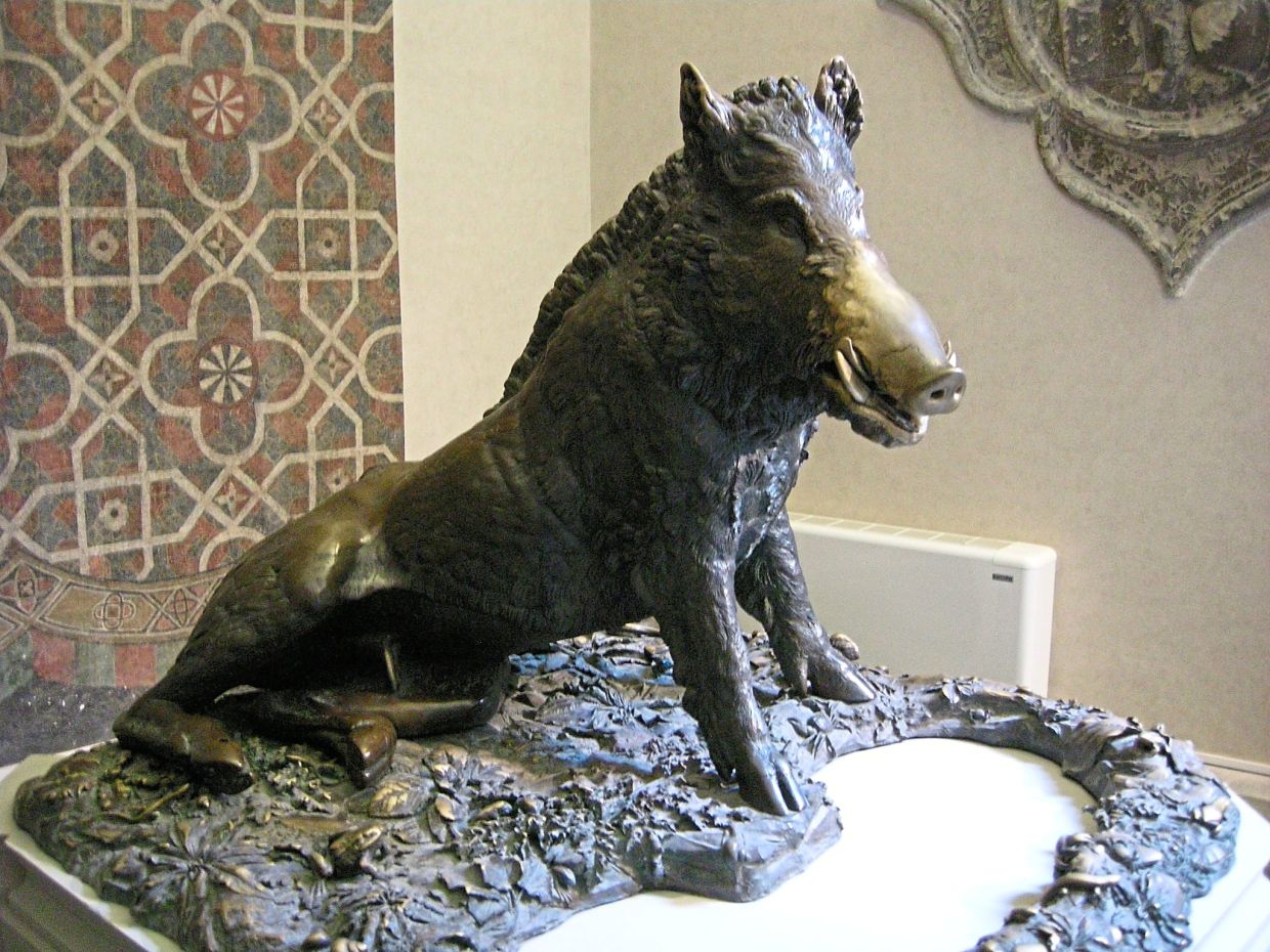 Rub the snout of this boar sculpture in Florence for good luck. — SAILKO/Wikimedia Commons