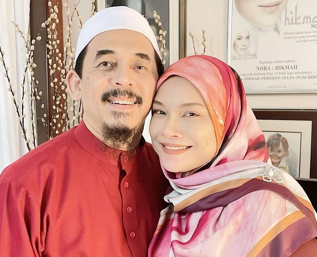 Nora Ariffin got married a second time to senior lecturer Rushdi Ramli in 2021.