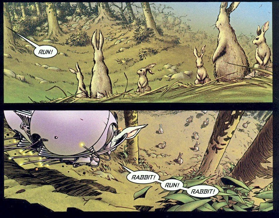 We3’s Pirate is arguably the rabbit with the most tragic back story ever. – Photo: Vertigo Comics