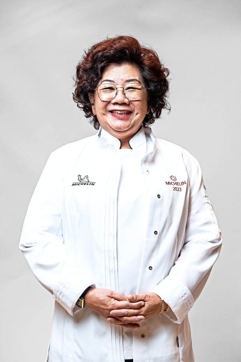 The 69-year-old Auntie Gaik Lean of the restaurant of the same name in Penang. The Peranakan eatery was a surprise addition to the inaugural list of Michelin starred restaurants in the country.