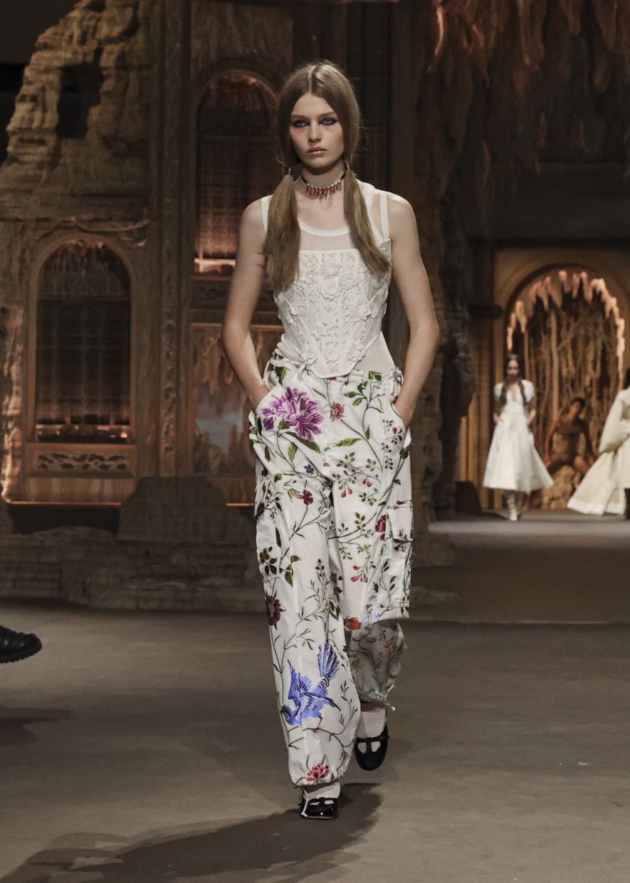 The corset makes a comeback, with some updates. Photo: Dior