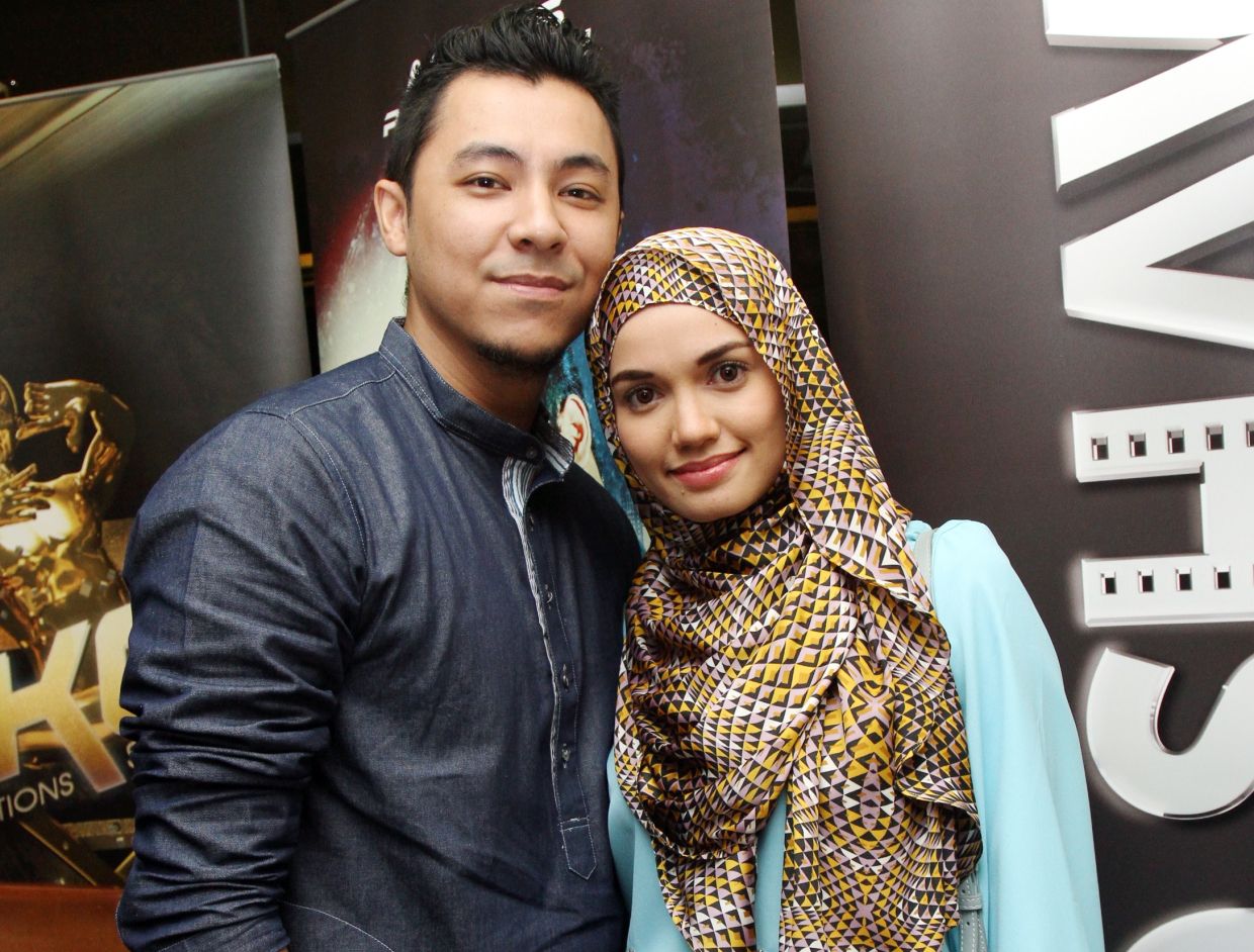 A filepic of Syamsul Yusof and first wife Puteri Sarah in 2015. Photo: Izzrafiq Alias/The Star