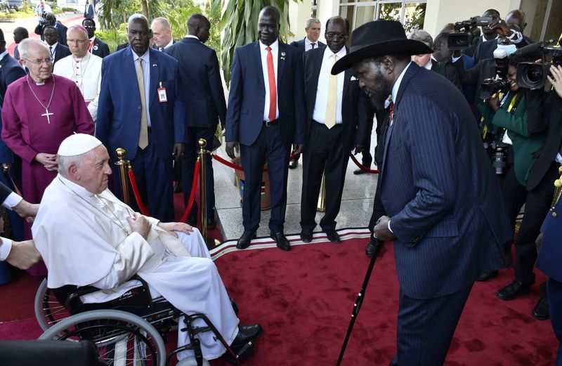 South Sudan's late liberation hero Garang in focus during pope's visit
