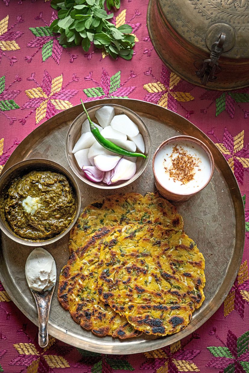 Makki roti is one of Manju’s favourite recipes in the book as it is a simple, home-cooked meal that her mother would make when she was young. — NICKY ALMASY