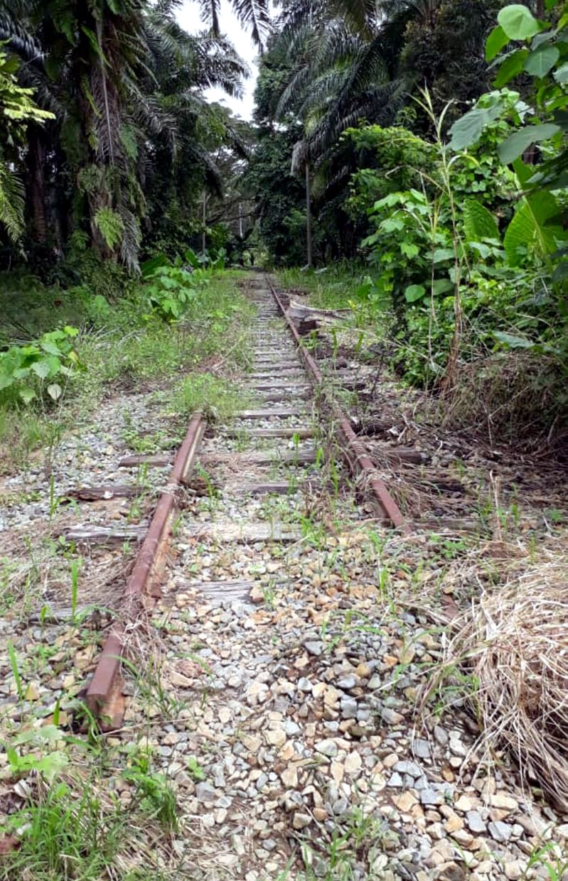 Only rusty tracks remain. Picture courtesy of historian Abednigo Chow.