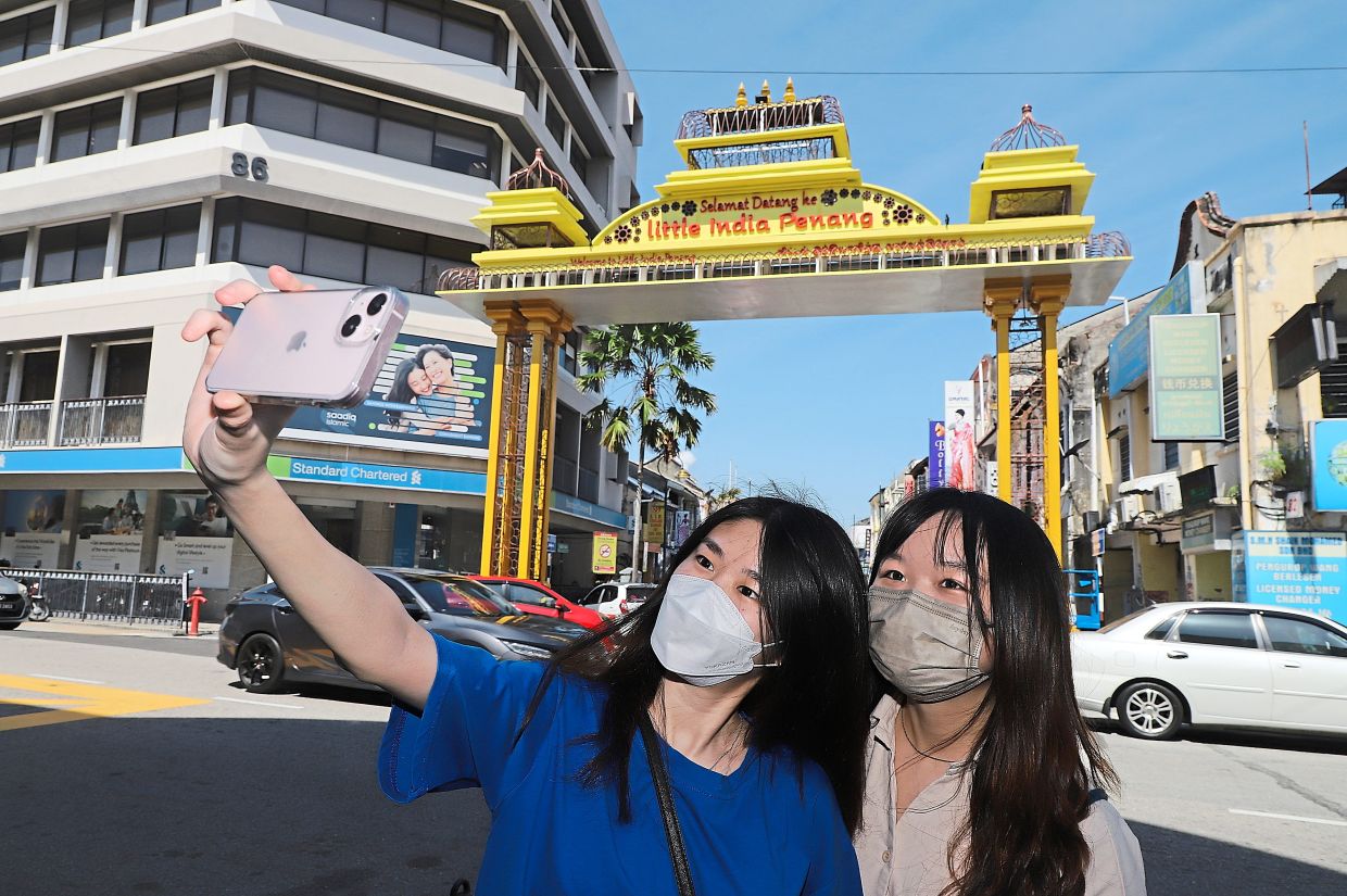 Little India visitors with new arch The Star