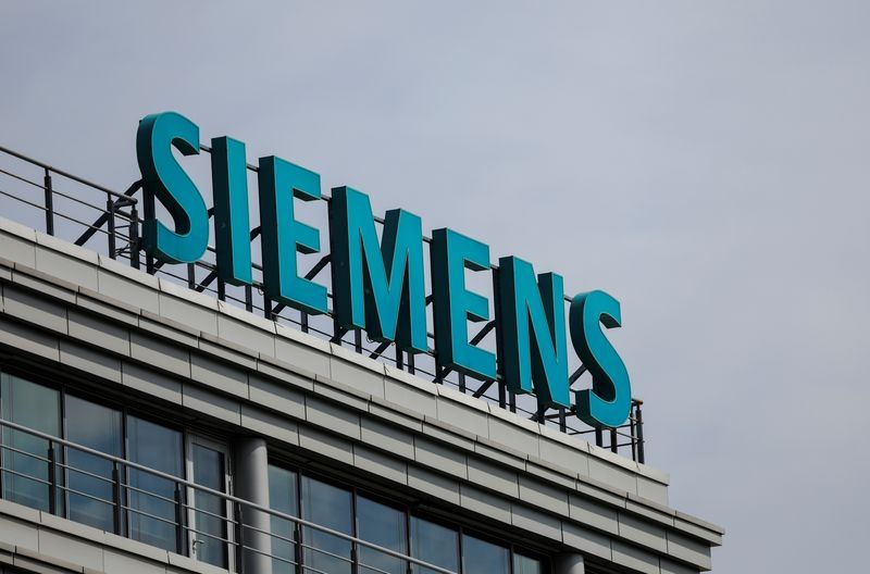 FILE PHOTO-A sign with the logo of Siemens company is on display outside its office in Moscow Russia May 12 2022. REUTERSEvgenia Novozhenina