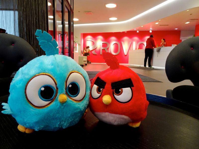 FILE PHOTO Angry Birds game characters are seen at the Rovio headquarters in Espoo Finland March 13 2019. Picture taken March 13 2019. REUTERSAnne KauranenFile Photo