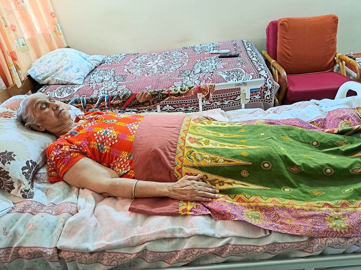 After her fall and fracture, Aunty Santa gave up on life and refused to walk for months. — Photos: Dr HARSHINDERJEET SINGH