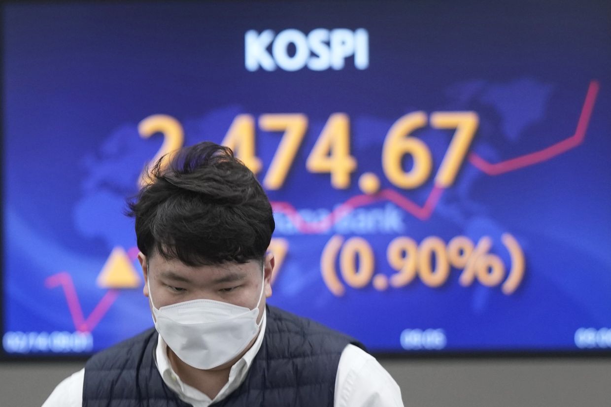 Asian markets retreat as US inflation fuels rate-hike bets | The Star