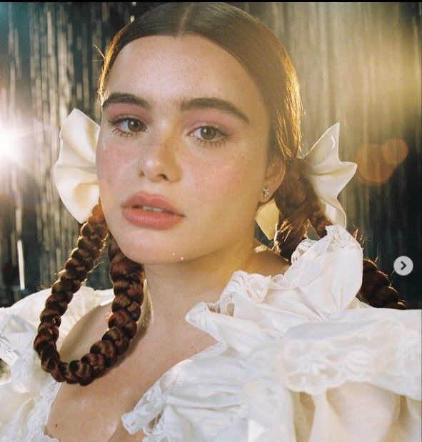 Princess-esque loop braids are an easy style to achieve at home. Photo: Instagram/Barbie Ferreira