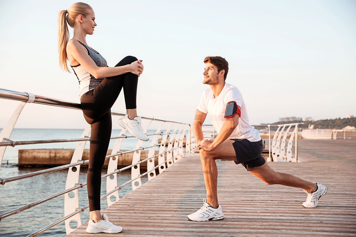 On your active recovery day, gentle stretching is a good way to relax the body.