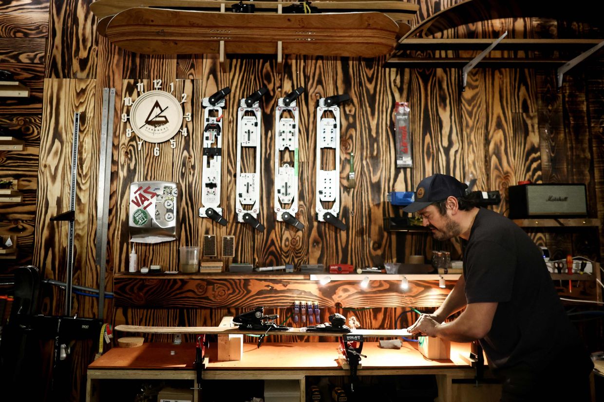 Gerondal has made a hundred pairs of skis over the last 12 months and plans to make 300 more over the next year.