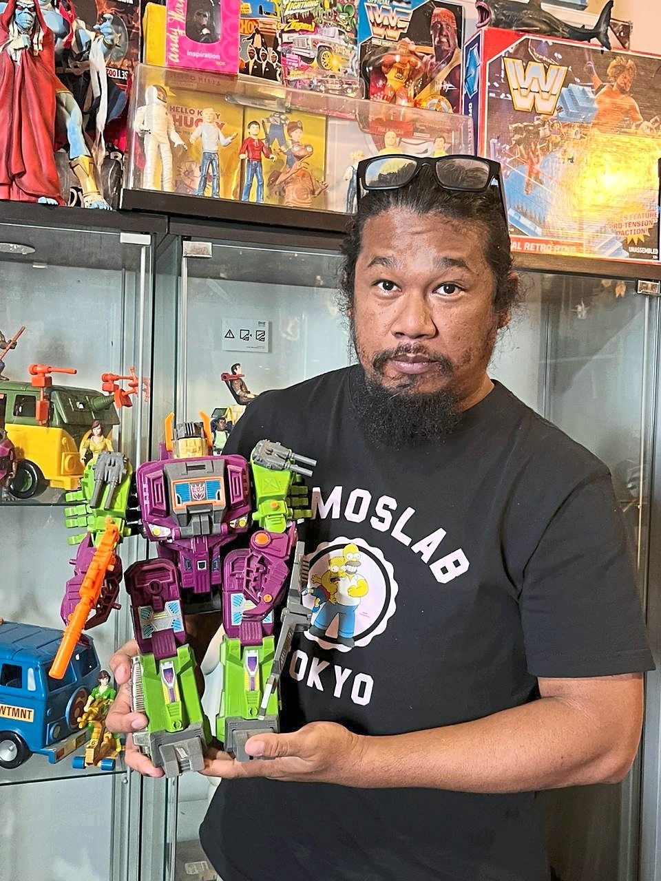 Rewarding investment: Zulfadli says he bought this original Transformers action figure at RM18. Now it is worth RM500.