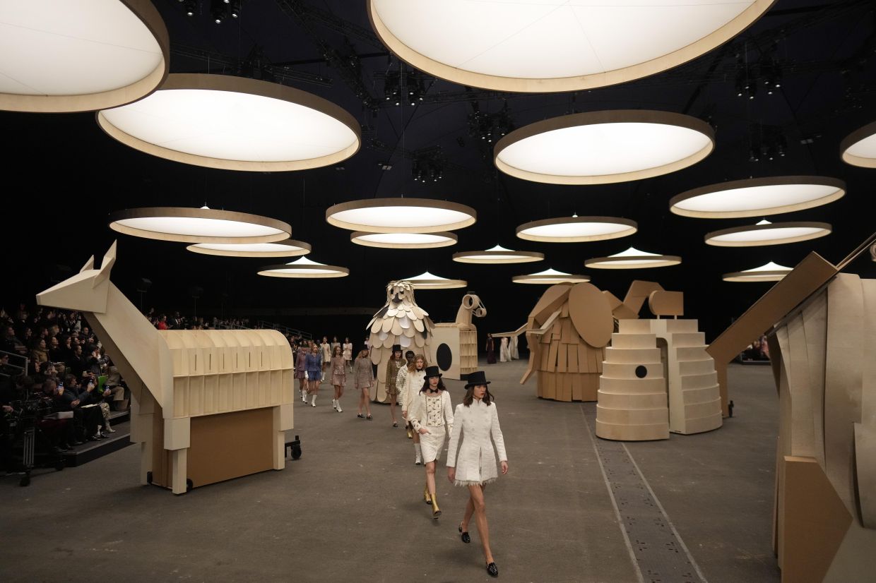 Chanel turned the runway into a circus of sorts. Photo: AP