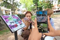 New way to explore art in a park