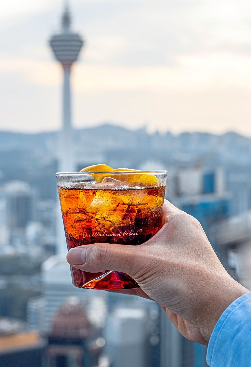 Vertigo Negroni at Vertigo Bar.