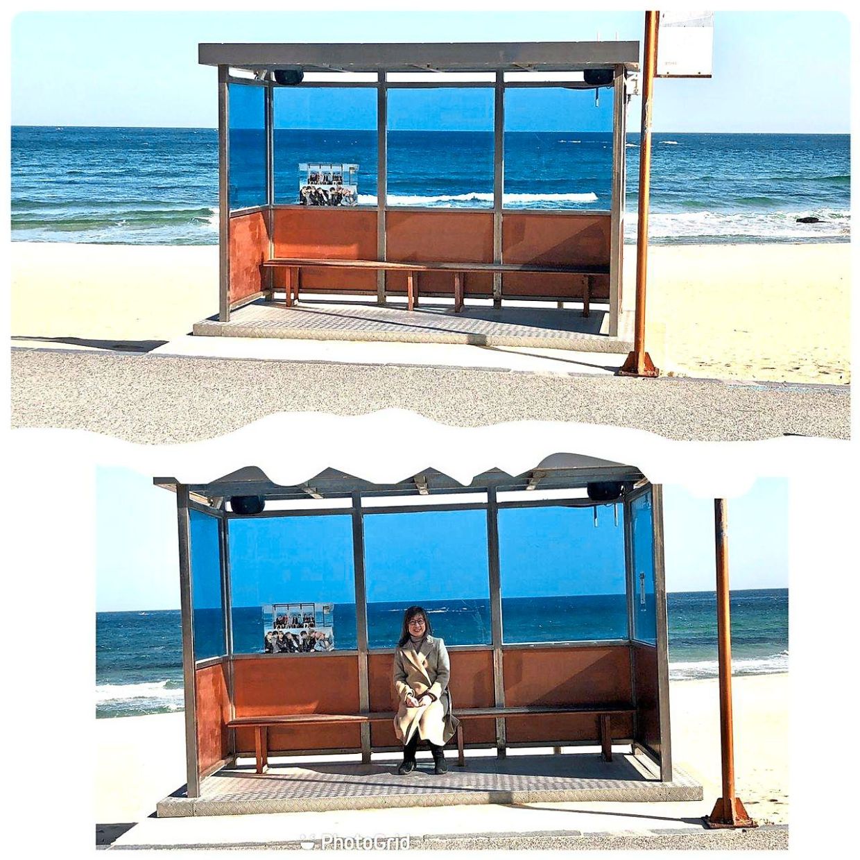 The writer was determined to visit the famed BTS Bus Stop at Jumunjin Beach, about 200km from Seoul. — Photos: JOLENE CHENG