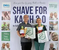 Shaving heads for a worthy cause