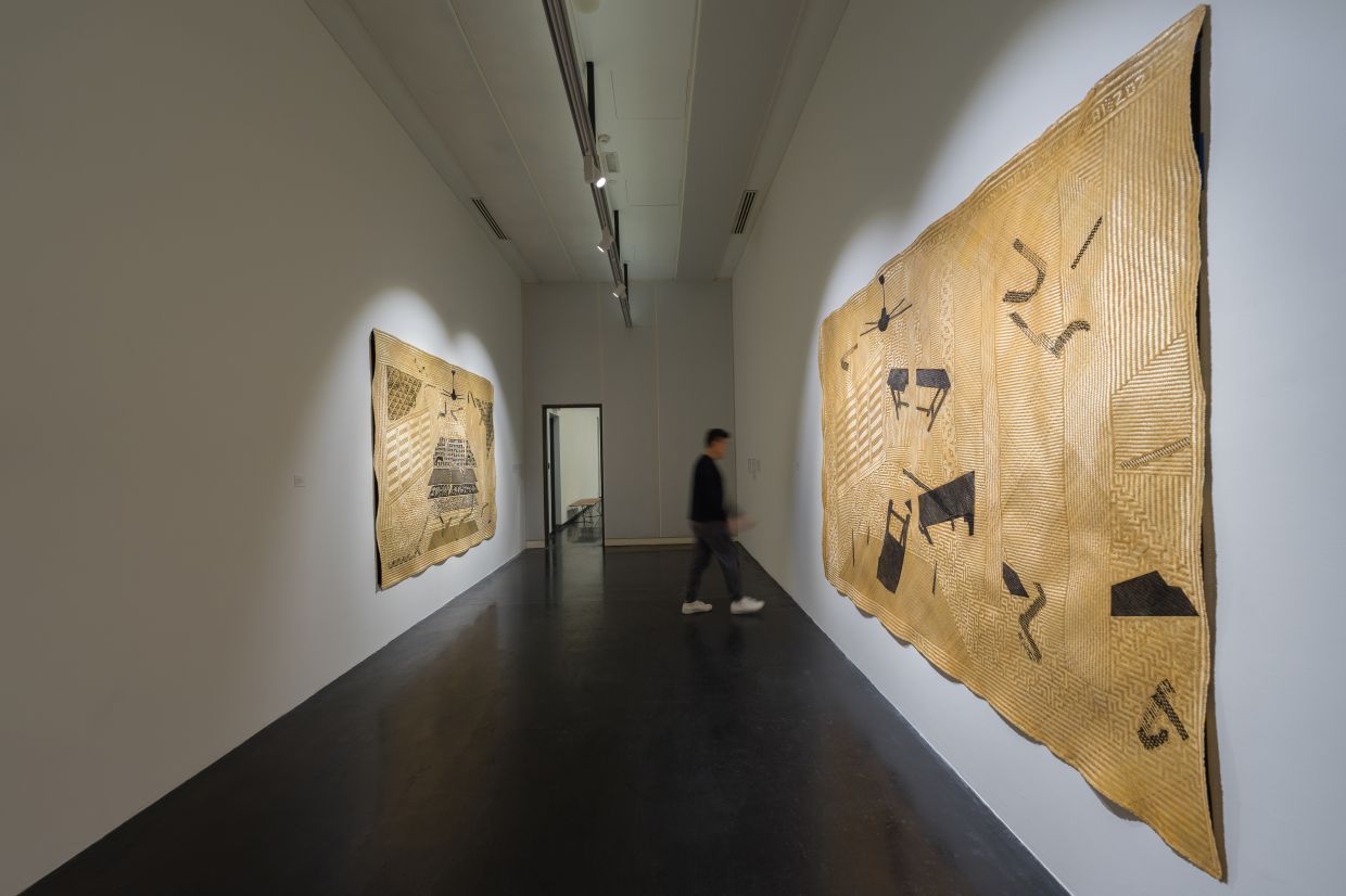 A view of Yee I-Lann's 'lift the tikar!' exhibition at Ilham Gallery in KL. Photo: Ilham Gallery