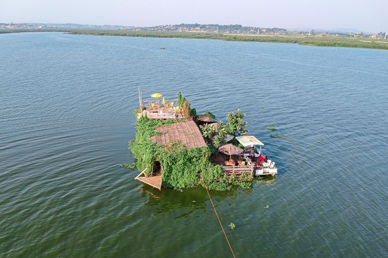 This floating restaurant can be unmoored to drift for pleasure The Star