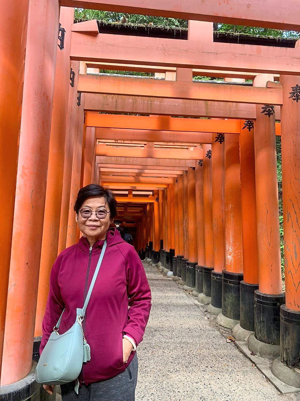 Belinda at one of the Fushimi Inari Shrine in Kyoto, Japan. —  BELINDA LEE