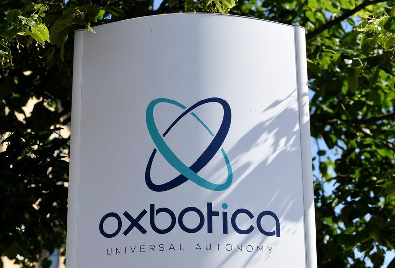 FILE PHOTO Signage is seen for Oxbotica an autonomous vehicle technology tech firm at their company headquarters in Oxford Britain June 27 2019. REUTERSToby Melville