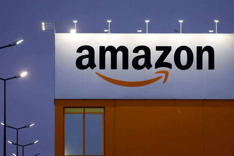 FILE PHOTO The logo of Amazon is seen at the company logistics center in Lauwin-Planque northern France February 20 2017. REUTERSPascal Rossignol
