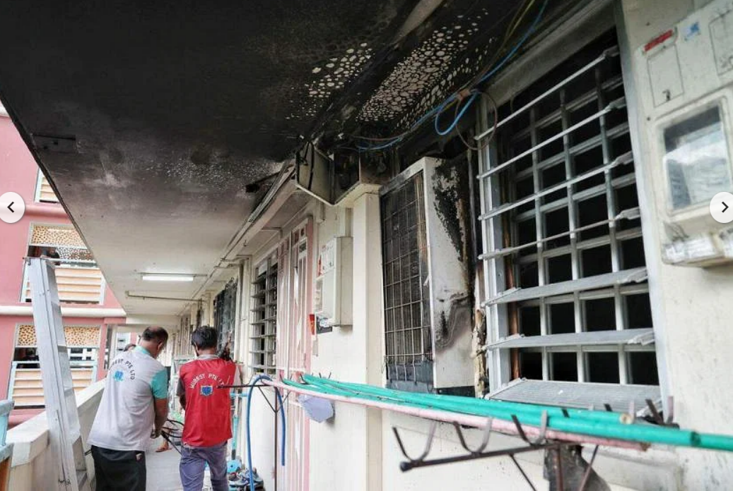 Two children taken to hospital after secondhand aircon unit in flat