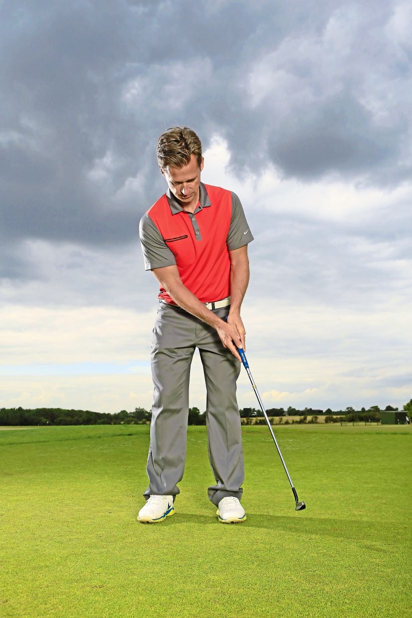 Golf Flex elbow to hit up on the ball The Star