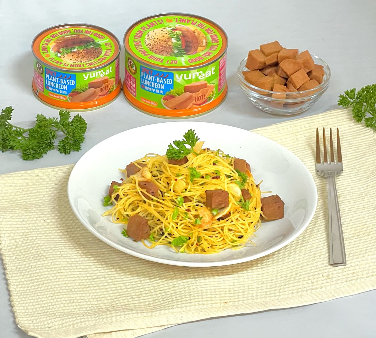 Whip up an easy spaghetti meal with the tasty plant-based luncheon.
