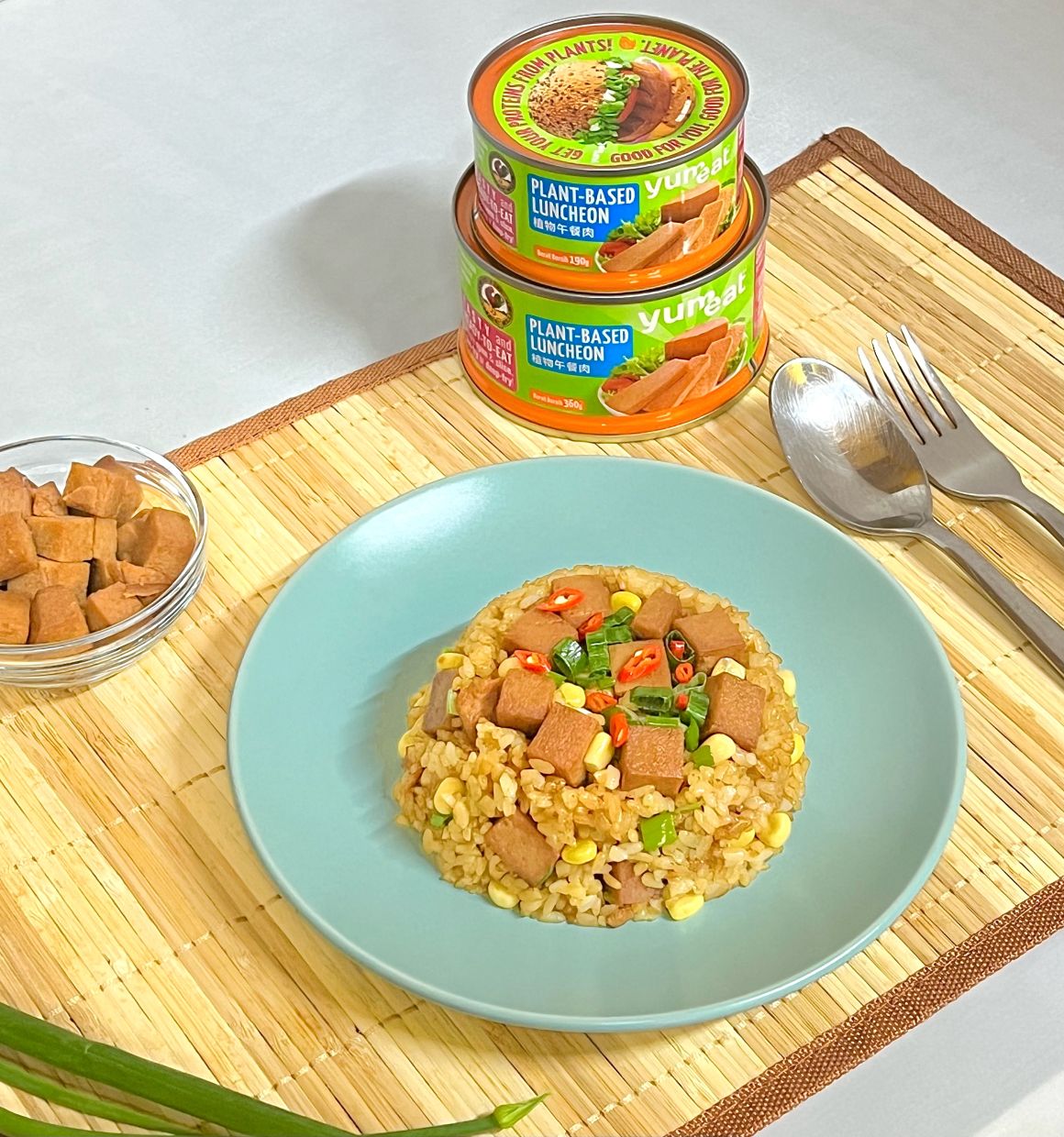 Yumeat is the first shelf-stable plant-based product in the Malaysian market and can be stored in an ambient environment and ready to eat out of the can.