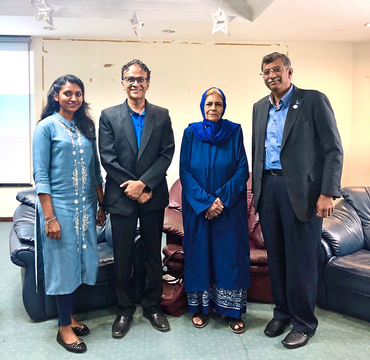 (From left) Sharmilah Rajendran (moderator), Dr Kamal, Dr Raj and Suresh at the ‘Autism: Stigma and Vulnerability’ Roundtable Discussion. Photo: The Star/Ming Teoh